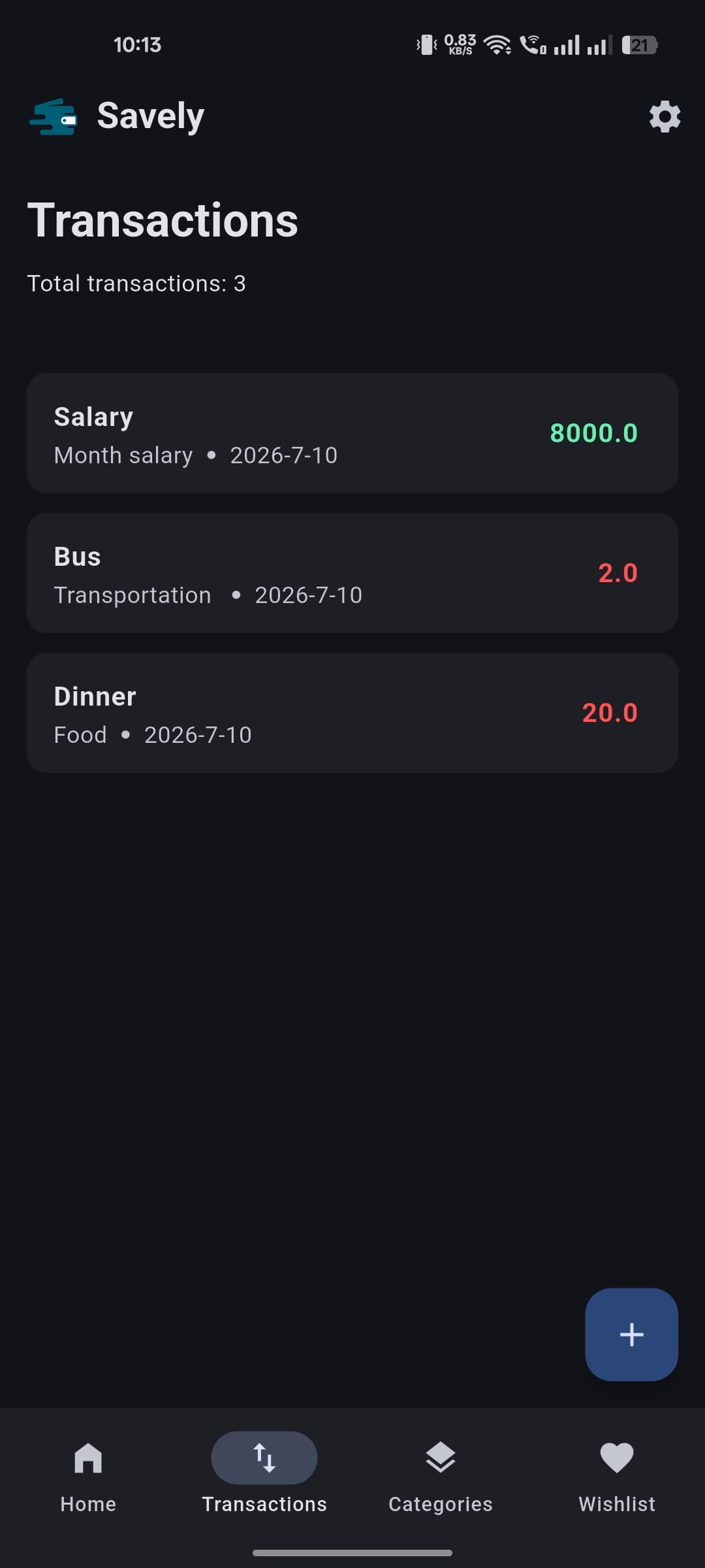Comprehensive Transactions